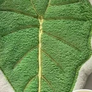 핫 플랜트 리프 핫 플랜트 만화 손수건 이중 레이어 흡수성 두꺼운 빠른 건조 걸이형 디자인 욕실 주방용