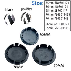 4개 55mm 56mm 65mm 70mm 자동차 스타일링 휠 센터 허브 캡 (폭스바겐 GTI 폴로 골프 4 5 6 7 8 투란 CC 파사트 B5 B6 B7 액세서리)