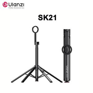 울란지 SK21 마그네틱 자동 개방 삼각대 8단 연장 폴, 휴대폰 브이로그 촬영용 마그네틱