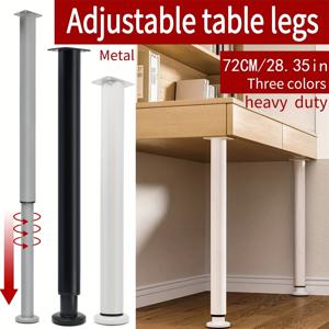 1PCS 금속 가구 테이블 다리 조정 가능한 금속 72-110cm DIY 프로젝트 작업대, 식사용 원통형 가구 다리