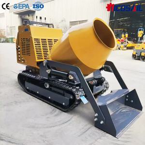 맞춤형 750kg 미니 콘크리트 덤퍼 350L 유압 믹서 트럭 13.5HP 중장비 건설 장비