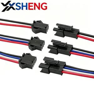 10개입 10CM 20CM 2/3/4핀 JST SM 플러그 소켓 남성-여성 와이어 커넥터 LED 스트립 램프 드라이버 연결 케이블 퀵 어댑터