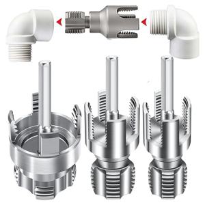 1/3PCS 내부 및 외부 파이프 나사산 가공 도구 세트, 1/2인치, 3/4인치, 1인치 PVC 파이프 나사산 가공 키트