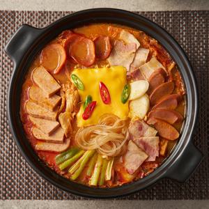 5가지 햄사리 듬뿍 송탄식 부대찌개 1kg X 2팩 (라면사리 2봉 증정)