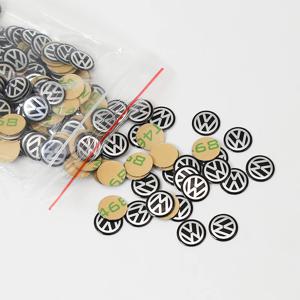 새로운 11mm 14mm 알루미늄 자동차 리모컨 키 배지 엠블럼 스티커 (폭스바겐 GTI 골프 5 7 Mk6 파사트 B5 B6 폴로 시로코 제타 용)