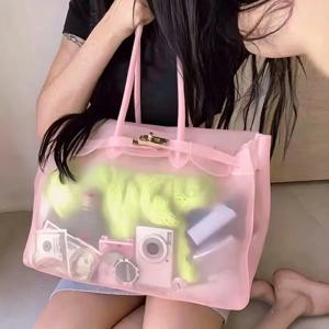 도파민 여름 신상 젤리백 토트 숄더백 대용량 언더암백 컴퓨터백