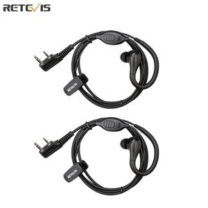 Retevis EEK007 RT22 이어피스 워키토키 2핀 이어훅 양방향 무전기 이어폰 (Retevis RB618 H777 RT622 Baofeng UV5R TYT 호환)