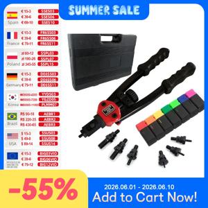 ALLSOME BT-605 리베터 건 도구 핸드 인서트 리벳 너트 도구 수동 맨드렐 M3 M4 M5 M6 M8 M10 M12 HT2597