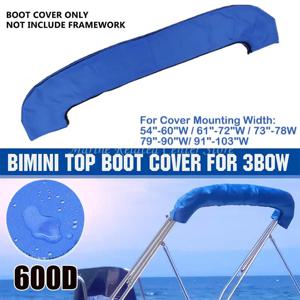600D 3 활 Bimini 탑 부츠 커버 프레임 없음 보트 커버 방수 안티 UV 보트 커버 방진 보트 액세서리