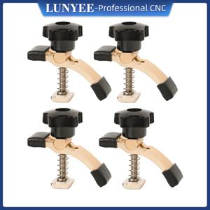 CNC 3018 기계와 호환되는 목공 및 금속 가공용 2PCS 알루미늄 합금 T-트랙 홀드 다운 클램프 T-슬롯 키트