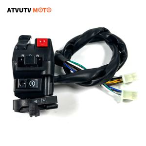 22mm 오토바이 왼쪽 스위치 킬 스타트 라이트 (초크 스위치 포함) 50cc-150cc 200cc 250cc 300cc ATV 쿼드 바이크 버기 고 카트