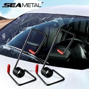 SEAMETAL 2pcs 자동차 와이퍼 부스터 스프링 범용 지능형 와이퍼 암 합금 고무 앞 유리 와이퍼 스프링 자동차 액세서리