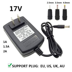 DC17V 17V 2A AC DC 전원 공급 장치 영국 AU 벽 전원 어댑터 AC 100-240V 220V ~ 17 볼트 1A 1.5A 변환기 DC 5.5*2.5mm EU 미국 플러그