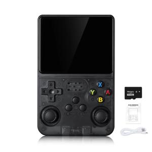 R36S 레트로 휴대용 게임 콘솔 리눅스 시스템 3.5인치 IPS HD 4K 64G 20000개 게임 포터블 포켓 게임 콘솔