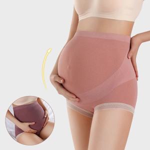 신축성 있는 뱃살 밴드 임산부 팬티, 편안한 지지대 통기성 및 하이 웨이스트 속옷, 임산부 편안한 팬티