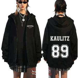 록 밴드 Tokio Hotel Kaulitz 지퍼 후드 남성 의류 가을 겨울 지퍼 업 후드 티셔츠 캐주얼 빈티지 까마귀 자켓