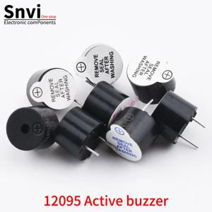 Snvi 5PCS 액티브 버저 3V 5V 12V 자기 연속 경고음 TMB12A03 TMB12A05 TMB12A12 12×9.5mm 미니 알람 스피커 12095