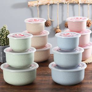 3개 세트 음식 보관 용기 도시락 가벼운 음식 보관 용기 주방 보관 피크닉 식사 준비 테이크아웃용