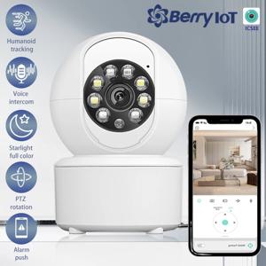 1080P 무선 WIFI 보안 카메라 홈 CCTV 베이비 모니터 풀 컬러 야간 투시경 자동 추적 양방향 오디오 ICSEE