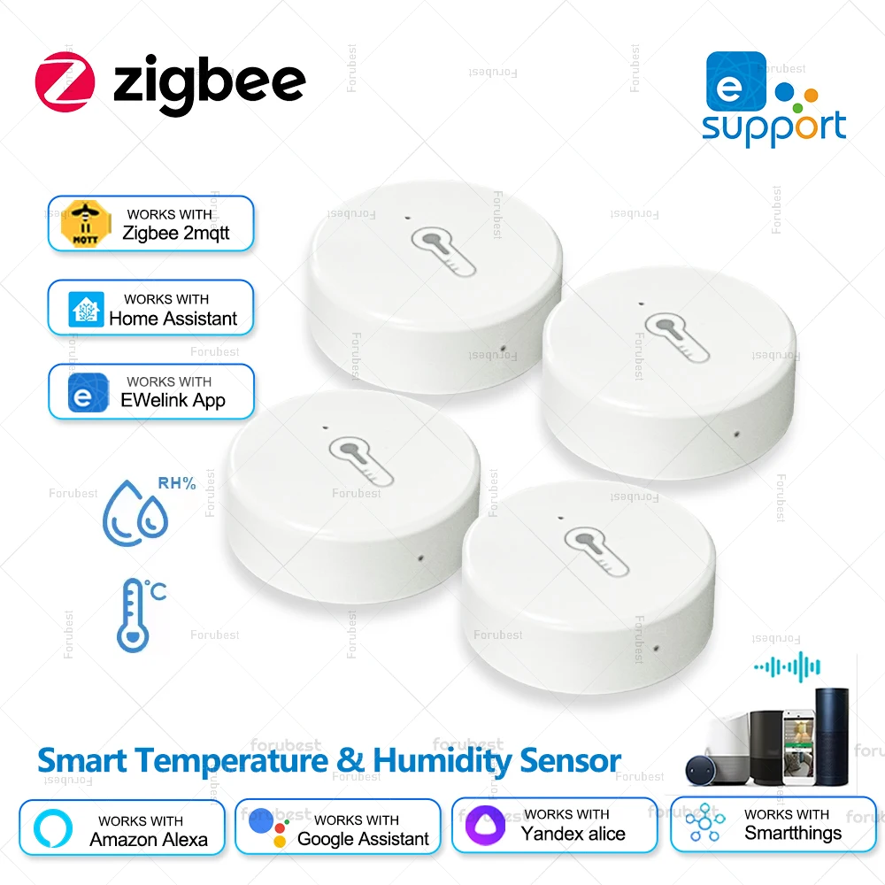 ZigBee 온도 및 습도 센서 원격 모니터링 습도계, 스마트 홈 자동화, Alexa Google Yandex 홈 어시스턴트용
