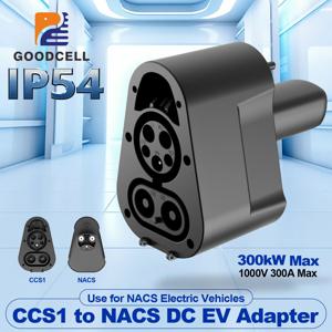GOODCELL CCS1-NA CS 300KW 최대 충전 어댑터, 테슬라 모델 3/X/Y 호환, CCS1 스테이션에서 테슬라 충전 가능