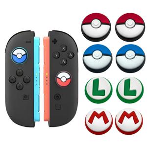 Mario Poke Ball 만화 조이스틱 그립 Nintend Switch 2 JoyCon 컨트롤러 엄지 스틱 캡 조이스틱 캡 보호 커버