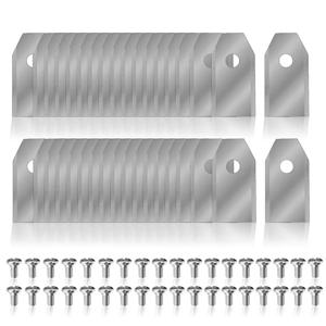 ABKY-Blades 교체 36PCS Segway Navimow I105N/I108N/I110N/H500N/H800N/H1500N/H3000N 나사가있는 로봇 잔디 깎는 기계 Silv
