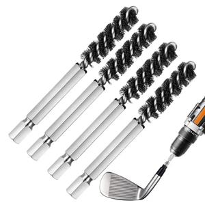 2PCS 9MM/11MM 골프 클럽 헤드 호즐 브러시 골프 클럽 와이어 청소 연마 도구 전기 드릴 와이어 철 나무 골프 액세서리