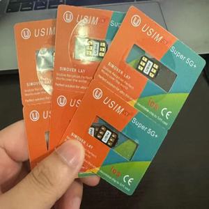 최신 USIM LTE Super5G+ V4.0 버전 (IP 6~16promax MEP TMSI QPE 및 모든 모드 지원)