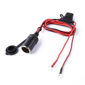 12V 24V 자동차 오토바이 트럭 보트 담배 라이터 소켓(10A 퓨즈+와이어 포함)