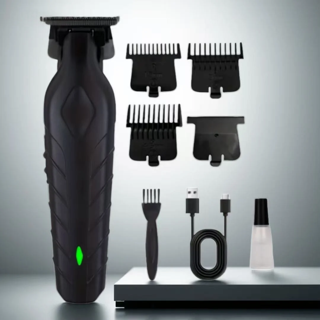 남성용 헤어 클리퍼 트리머 세트 - USB 충전식 리튬 배터리 ABS 바디, 무선 이발기 헤어컷 그루밍 키트