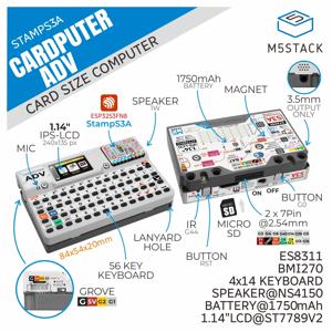 M5스택 공식 카드컴퓨터 어드밴스 버전 (ESP32-S3)