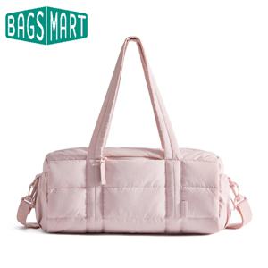 여성용 BAGSMART 여행용 짐 가방, 요가 매트 더플백 (습식/건식 포켓 포함), 주말 수영용 퀼팅 스포츠 가방