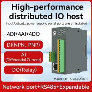 원격 IO 분산형 IO 신형 M31-AFAX4440G-U DI/DO/AO/AI RS485 RJ45 모드버스 확장 모듈 포함 CDEBYTE PNP NPN DIP