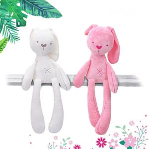 42CM 귀여운 토끼 인형 아기 부드러운 플러시 장난감 어린이를위한 수면 유아용 침대 동물 인형 아기 장난감 유아 생일 선물