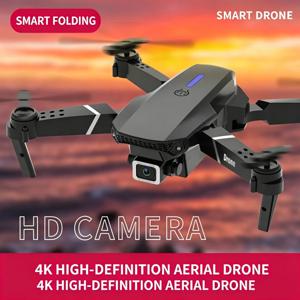 2026 RC 접이식 쿼드콥터 드론 헬리콥터 장난감 선물 E88 Pro WIFI FPV 드론 광각 미니 드론 (고도 유지 기능 포함)