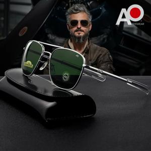 1pcs/3pcs 파일럿 패션 안경 남자 최고 품질 브랜드 디자이너 강화 유리 렌즈 AO 파일럿 패션 안경 여성 남성