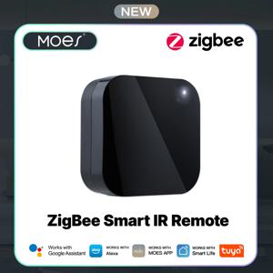 MOES Tuya ZigBee 스마트 IR 리모컨 스마트 홈용 범용 적외선 리모컨은 Alexa Google Home과 함께 작동합니다.
