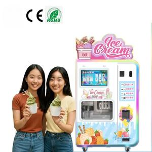OEM ODM 공장 제조 완전 자동 아이스크림 기계 도매 상업용 셀프 아이스크림 자판기 판매