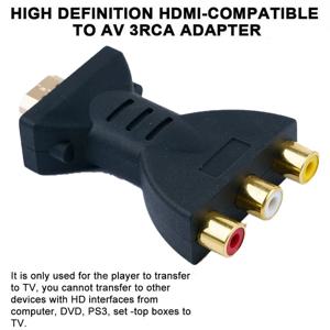 1080P RCA AV-HDMI 호환 복합 어댑터 변환기 오디오 비디오 케이블 HDMI 호환-AV-HD TV 박스용 USB 케이블 포함