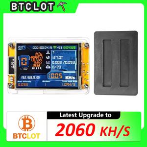 새로운! 업그레이드된 2200KH/S Nerdminer+ 2×1100KH/S 슬롯 비트코인 ​​암호화폐 솔로 로터리 마이너 2.8인치 스마트 디스플레이 Harshrate Nmminer