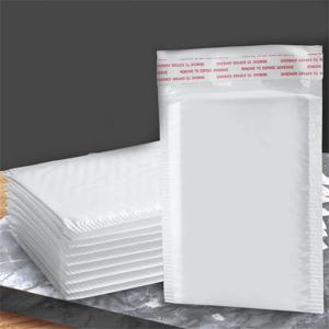 10/50Pcs 버블 메일러 화이트 폴리 버블 메일러 셀프 씰 패딩 선물 가방 포장 봉투 가방 도서 배송 패키지 가방