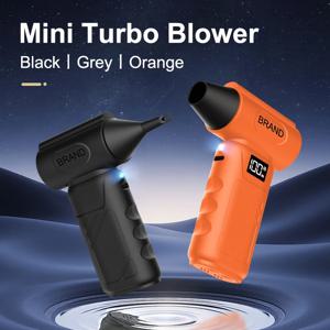 미니 터보 팬 HFX-09 90000Rpm 제트 에어 블로워 휴대용 디자인 4000mHa 배터리 2가지 모드 LED 조명 블랙/그레이/오렌지 색상 가능
