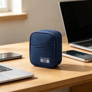 솔리드 컬러 옥스포드 여행용 케이블 가방 충격 방지 다층 충전기 데이터 USB 정리함 전자 액세서리 보관 파우치