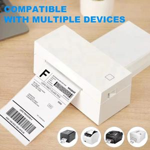 4x6인치 열전사 배송 라벨 프린터용 배송 라벨 100/500개, 100x150mm 비즈니스용 열전사 라벨 용지, 택배 운송장용