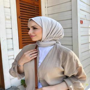 무슬림 여성을 위한 즉시 착용 가능한 풀커버 히잡, 머리 스카프, 보닛, 무지 넥 스카프, 헤드 숄