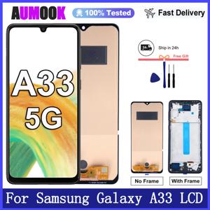 삼성 갤럭시 A31 A32 4G 5G LCD A325 A326용 AMOLED 디스플레이 터치 스크린, 삼성 A33 A34 A35 A36 A37 5G 디스플레이 A336 A346용