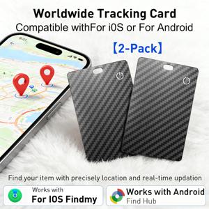 1/2팩 스마트 에어태그 GPS 추적 카드 (IOS 및 안드로이드용) - 분실 및 찾기 알림 장치 지갑/카드 찾기 장치 스마트 카드.