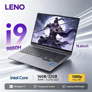 15.6인치 초슬림 게이밍 노트북 인텔 코어 i9-9880H 32GB 램 2TB SSD 1080P FHD 윈도우 11 노트북 (사무용, 학습용, 가정용)