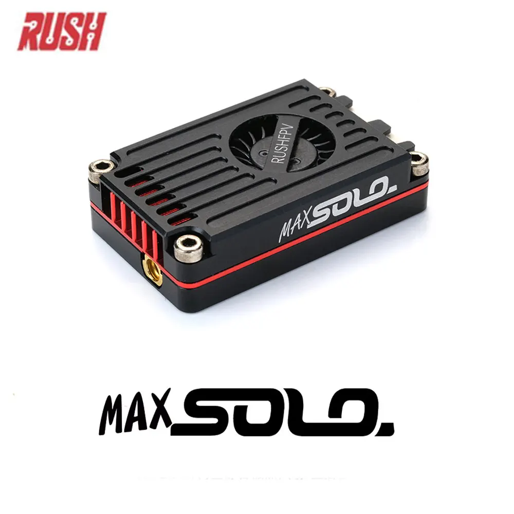RUSHFPV RUSH MAX SOLO 5.8GHz 2.5W VTX 5.8G CNC 쉘 RC FPV 프리스타일 장거리 레이싱 드론용 냉각 팬 내장